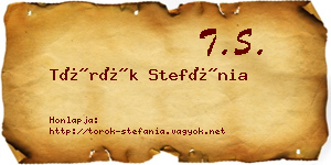 Török Stefánia névjegykártya